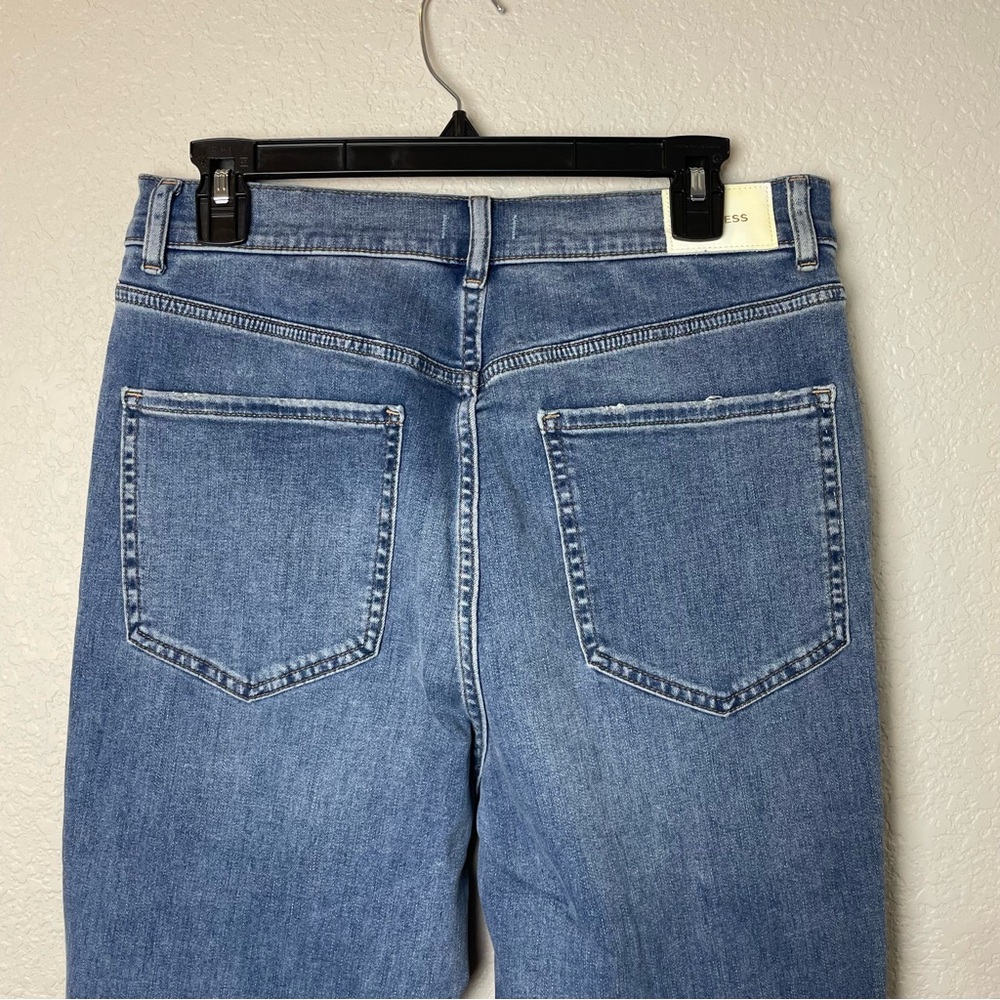 BNWT! Express Light Blue Bootcut Super High Rise Jeans Size 12L - Picture 6 of 10